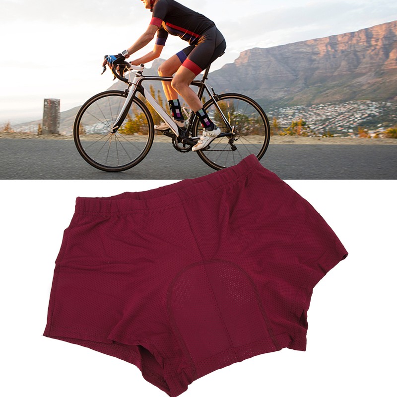 Padded Bike Shorts Breathable Quick Drying Elastic Silicone 3D Padding