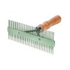 Weaver Leather Livestock 2 Sided Wood Handle Comb, Silver