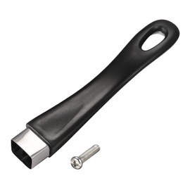 MECCANIXITY Pan Replacement Handle Black 183mm/7.2inch with Screw Nonstick Saucepan Cookware Skillet Stainless Steel Handle