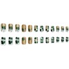 24Pcs St.Parker’s Day Press on Nails Medium Length Square Fake