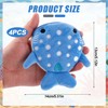 4pcs Whale Shark Coin Purse, Funny Plush Coin Pouch with