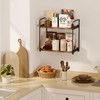 Homeiju Multi-Purpose Bathroom Counter Organizer, 2-Tier Wall-Mounted Storage Organizer Shelf