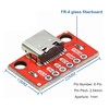 Pack of 5 USB 3.1 Type C Female Breakout Board