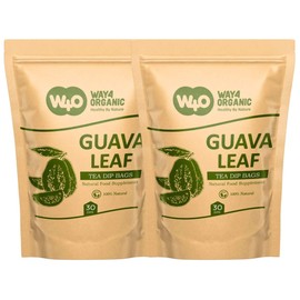 Guava Tea Bags, Dried Tender Leaves Tea, 30 Count, Pleasant Taste, Caffeine Free (Pack of 2)
