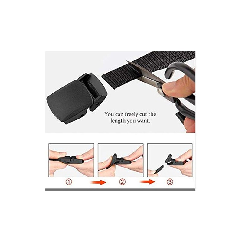 Miobo Unisex Nylon Canvas Belt for Men and Women, Infinitely