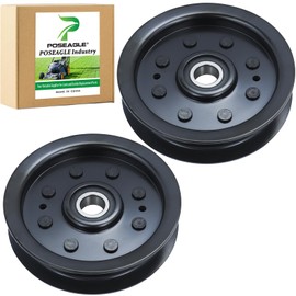 POSEAGLE 2 Pack 132-4718 Idler Pulley Replace 1-603843, 116-3626, 132-7543, E603843 for Metro, Quest, Viking, Laser Z, and Toro Time Cutter ZX440, ZX480, ZX525, Z4800, Z5200, ZX5400 Tractors