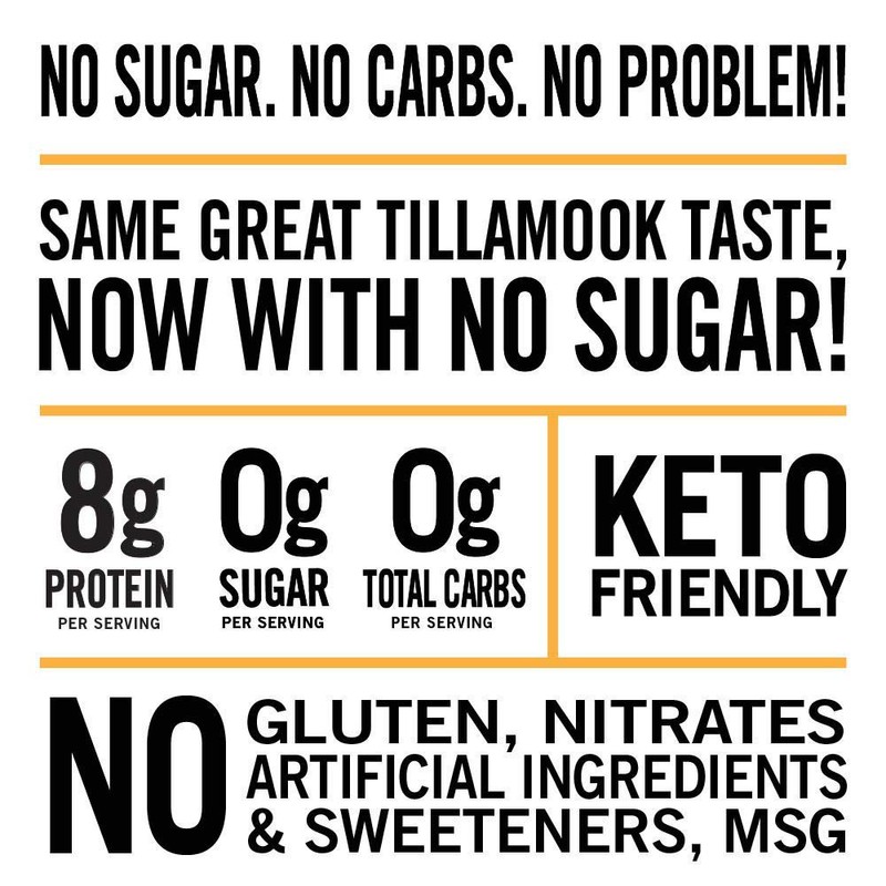 Tillamook Country Smoker Zero Sugar Keto Friendly Meat Stick, Original,