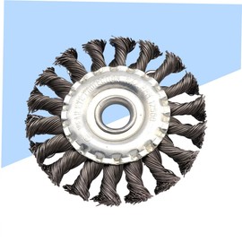 GLEAVI 16hole Wire Wheel Brush Diameter Steel Wire Wheel for Rust Removal Polishing and Surface Cleaning