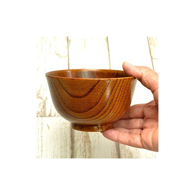 Wooden Soup Bowl, Dishwasher Safe, Kyoba Anti-Soup Bowl