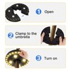 Warm White Patio Umbrella Light 3 Brightness Modes Cordless 28