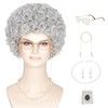 Miss U Hair Old Lady Costume Wig Set - Perfect