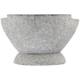 Libertyware Stone Granite Mortar and Pestle 4 Cup Capacity, 8 Inch, Gray