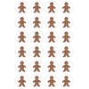 Hygloss Products Winter Christmas Gingerbread Man Stickers - 72 Sticker