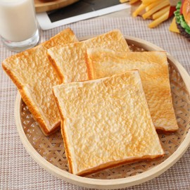 Joeabor 4 Slices of Artificial Toast Fake Slice of Toast Realistic Fake Food for Display Faux Toast Model for Decoration Faux Food Props