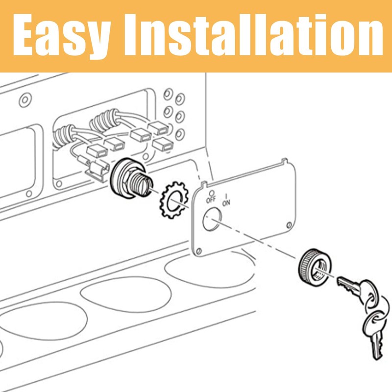 Ez-go Golf Ignition Switch with Key for EZ-GO TXT, Medalist,