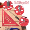 Speed Square, 7.28inch Woodworking Set Square Tool, Red Metric Triangle