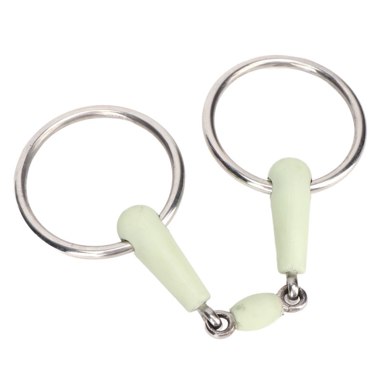 Horse Mouth Bit Stainless Steel Ring Middle Rubber Apple Flavour