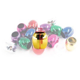 126 Pcs Beads Jewelry Making Kit DIY Hair Braiding Bracelet Ornaments Crafts Jumbo Round Pony (Metallic Gold)