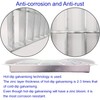 MOSINSBO Galvanized Steel Drain Grate with Base, 12x12 Outdoor Drain