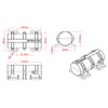 12V DC Vibration Motor, 3800RPM Mini Vibration Motor with Adjustable