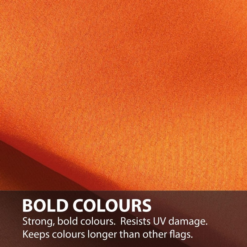 NWFlags Plain Orange Flag 18" x 12" 75d Premium Polyester