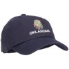 e4Hats.com Oklahoma State Flag Embroidered Unstructured Washed Cap - Navy