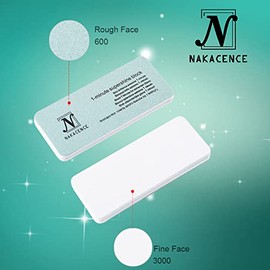 Nail Shiner Buffer with Double Sides Professional Nail Buffer Block 600/3000 Grit, Nail File and Buffer Polishing Block for Natural Nails Manicure Nai