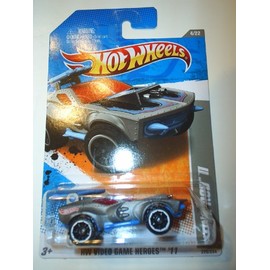 Hot Wheels - Sting Rod II (Grey w/Blue Base) - HW Video Game Heroes '11 - 4/22 ~ 226/244 [Scale 1:64]