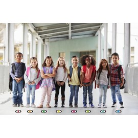 SICOHOME Line Up Spots for Classroom Floor Stickers for Classroom 36pcs Vinyl Line Up Dots 4" Removable Number Stickers for Classroom Decorations Kindergarten Preschool Back to School Teacher Supplies