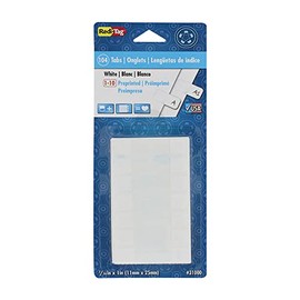 Redi-Tag, RTG31000, Permanent Stick Write-On Index Tabs, 104 / Pack , White