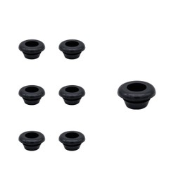 WEAXIO Pack of 50 Rubber Grommets, Rubber Grommet, Electric Conductor Sealing Ring, One-sided Round Firewall Hole Plug Hole Cable Guide for Cable Protection, Cable Duct, ID 12 mm, Installation