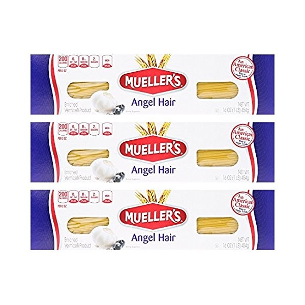 Mueller's Angel Hair Pasta, 16 oz (Pack of 3)