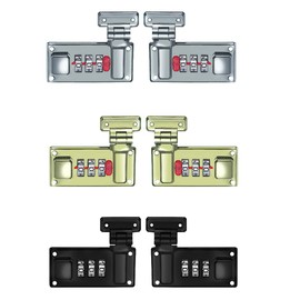 Zinc Alloy Suitcase Locks Security Padlock 3 Digit Combination Travel Padlock for Luggage Suitcase Wine Cabinet Office Cabinets Silver