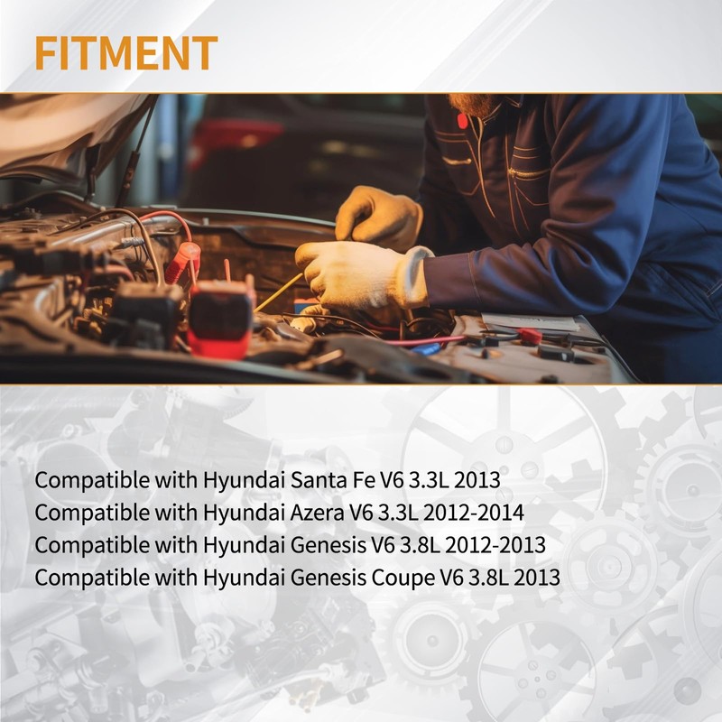 AISHAN 6PCS Fuel Injectors 6 Holes Compatible with Hyundai Azera