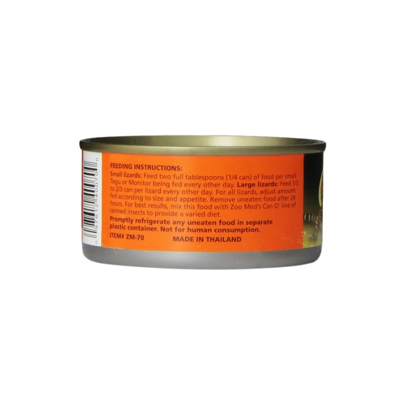 Zoo Med Laboratories SZMZM70 Tegu,Monitor and Carnivore Food, 6-Ounce