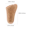 Healeved 1pc Wooden Nail Brush Pig Bristle for Nail Dust