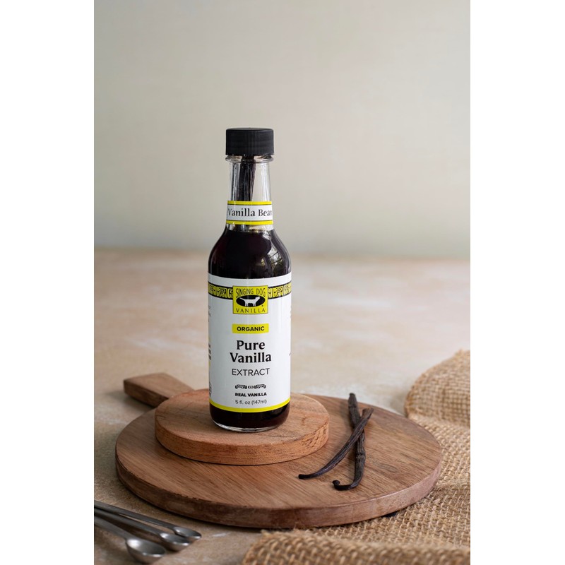 Singing Dog Vanilla, Organic Pure Vanilla Extract, 5 Fluid Ounce