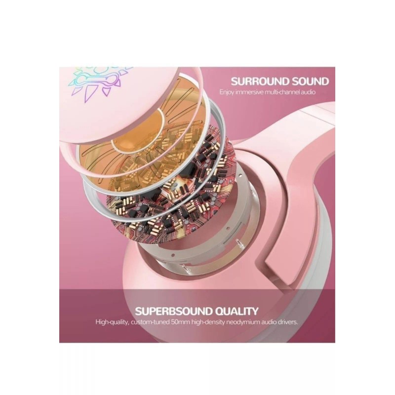 Onikuma K9 Pro Cat Ear 7.1 Gaming Headset For PC