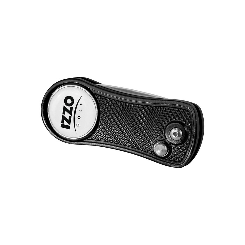 Izzo Golf Foldable Golf Divot Repair Tool with Removable Magnetic