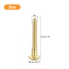 sourcing map Wood Screws M4 x 35mm Slotted Round Head