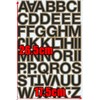 XIAXIN Waterproof PVC Alphabet Sticker Set Weatherproof Waterproof Roman Characters
