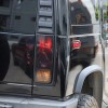 Unbranded Fit For Hummer H2 Smoked Blackout Tail Light Covers