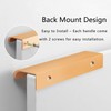 Cjueiom 6 Pack Concealed Kitchen Cupboard Handles 128mm Hole Center