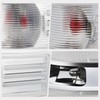[Pair] Chrome Housing Clear Lens Tail Light Assembly Compatible with