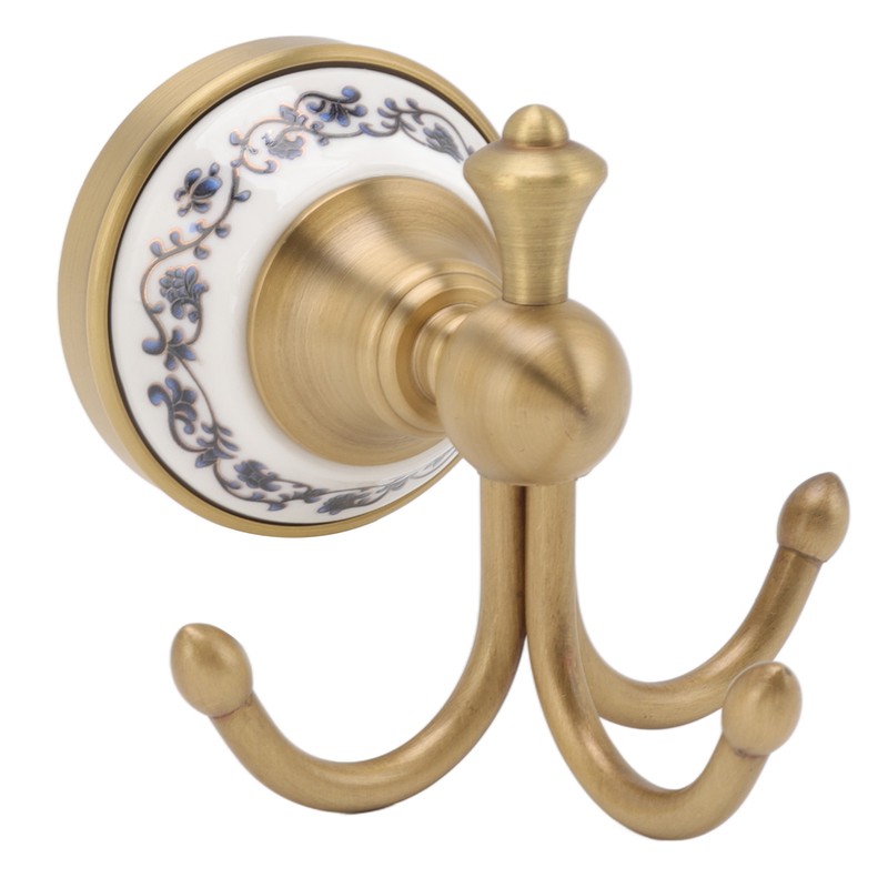 Wall Mounted Bathroom Coat Hook Beautiful Decorative Elegant Clothing Robe