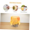 Baluue 3pcs Reusable Beeswax Wraps for Food Storage Organic Biodegradable