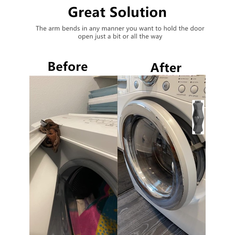 Washer Door Prop, EROLPXE [Easy to Stick] Front Load Washer