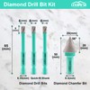 LEKOMESH Diamond Core Drill Bits Set 4pcs Tile Hole Saw