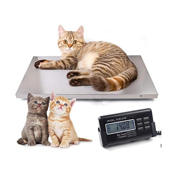 Digital 660Lbs Digital Livestock Scale Large Pet Vet Scale 103X53cm