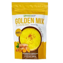 Golden Mix Turmeric Con Miel Y Coco (200 G) Greenside Sabor Curcuma